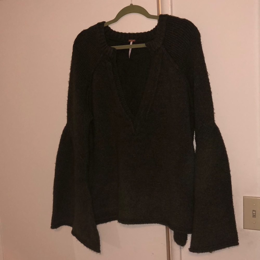 Free people exaggerated sleeve sweater
